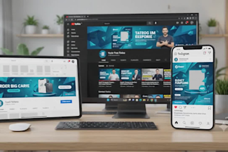 design eye catching ai thumbnail, poster and banner