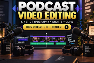 create kinetic typography podcast videos and audiograms for social media