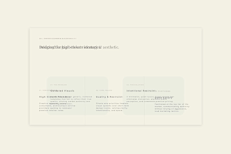 design an aesthetic canva pitch deck or presentation deck