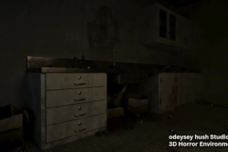 create 3d environment, horror 3d scene, realistic horror game in unreal engine5