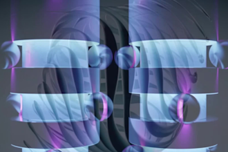 4k 3d abstract animation loop gif simulation abstract art design motion graphic