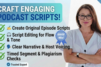 create or edit engaging podcast episode script