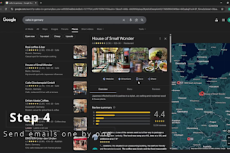 manually find targeted business emails and send outreach