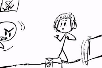animate a funny stickfigure stickman animation