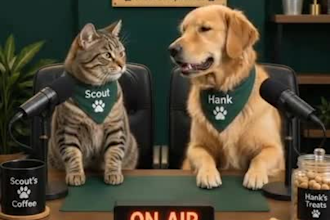 create a amazing ai dog taik, ai animal video, ai cat video