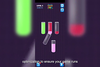 develop a unique puzzle game with custom levels in unity