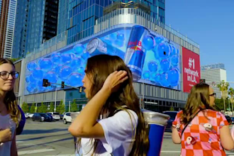 do 3d anamorphic animation, 3d led screen cgi ads, billboard animation video vfx