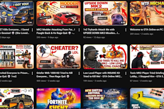 design youtube thumbnails gaming banners and profile pictures