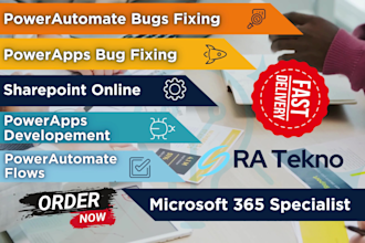 fix powerapps,powerautomate,sharepoint issues and errors