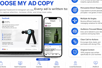 write high converting facebook and instagram ad copy that drives more sales