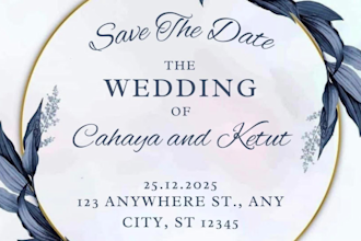 design professional event invitation cards for commercial and social events