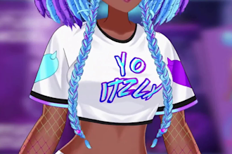 design live2d vtuber model live2d rigging 2d vtuber model vtuber commission