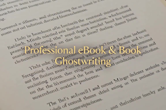 ghostwrite your ebook, self help book or business book
