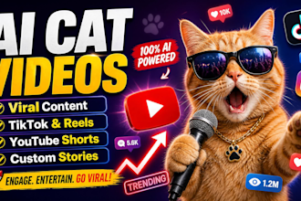 create funny, viral ai cat videos for tiktok, reels, and animal youtube shorts