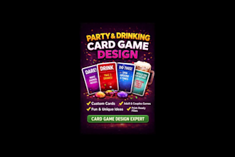 design a fun party or drinking card game for adults