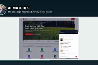 build ai marketplace, multi vendor saas and concierge chatbot