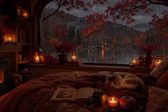create cozy rain ambience videos with natural sounds for youtube