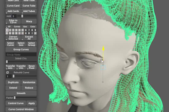 build realistic metahuman hair, 3d hair, metahuman character, xgen hair, fur
