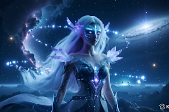 create stunning ai fantasy characters and cosmic art