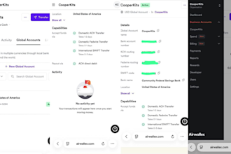 setup a wise, payoneer, grey, cleva and worldfirst bank