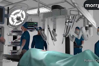 create 3d robotic surgery and surgical procedure animation