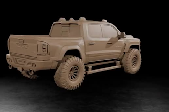 automotive 3d vehicle car truck design rc model solidworks stl for 3d printing