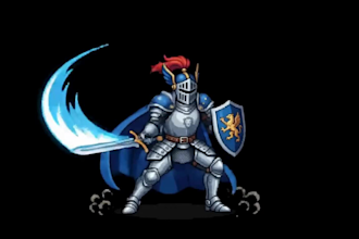 design pixel art game assets 2d character sprites and retro tilesets for a game