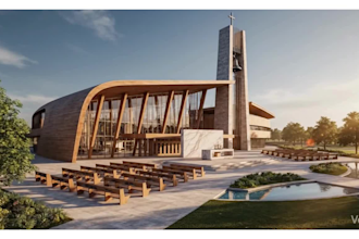 church interior exterior design lighting design architectural mep permit drawing