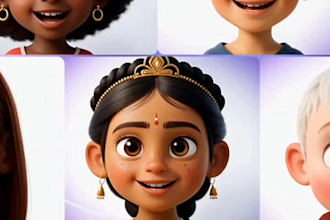 create a realistic 3d pixar style ai avatar from your photo
