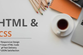 create a simple responsive HTML webpage using HTML and CSS
