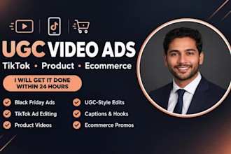 edit black friday ugc ads product videos tiktok ads ecommerce promo videos