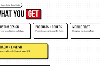 build a fast website for your brand that takes orders