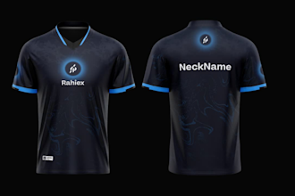 design sublimation esports and gaming jersey or merchandise
