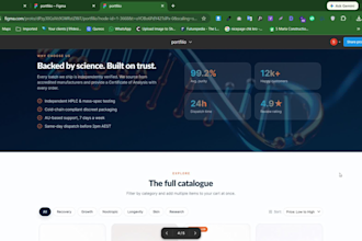 design modern website UI UX in figma