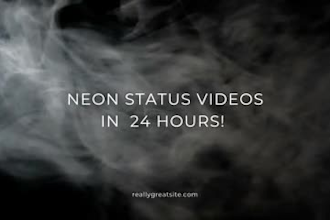 create neon glowing music status video for tiktok reels