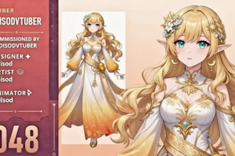 model live2d vtuber character design, 2d vtuber rigging, streaming avatars