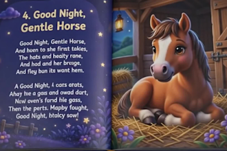 design cute 3d animal bedtime storybook illustrations for children books