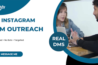 do instagram dm outreach and copy paste tasks manually