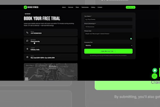 create a smart gym website with ai chatbot