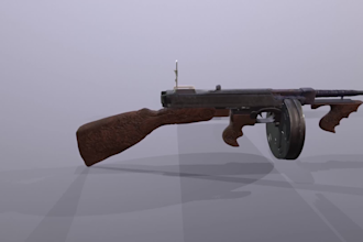 create 3d weapon model gun models and props models for your game