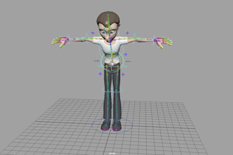 rig your 3d character professionally in autodesk maya