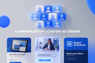 set up a facebook ads campaign and design ad creatives