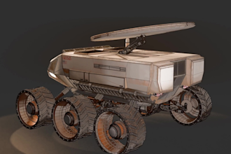 create 3d props, mechanical models, and environments