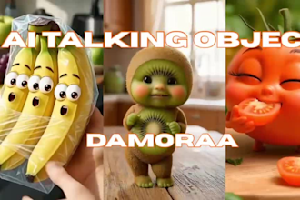 create ai talking object, ai talking avatar, ai talking fruit, tiktok ai video