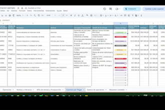 design an automated erp in google sheets