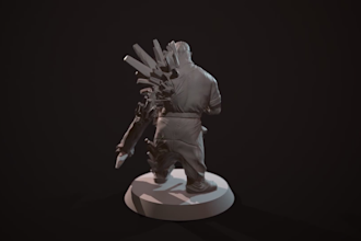 sculpt miniatures, figurines and creatures for 3d printing