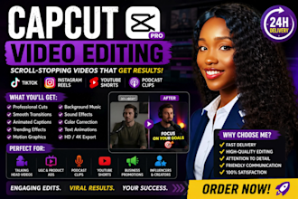 do capcut edit viral tiktok, instagram reels youtube shorts podcast capcut pro