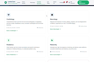 develop full stack healthcare and ecommerce hospital website