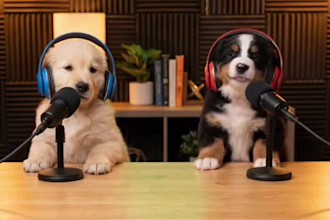 create funny ai talking dog comedy skits for social media