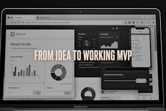develop a fully functional web app mvp for your startup